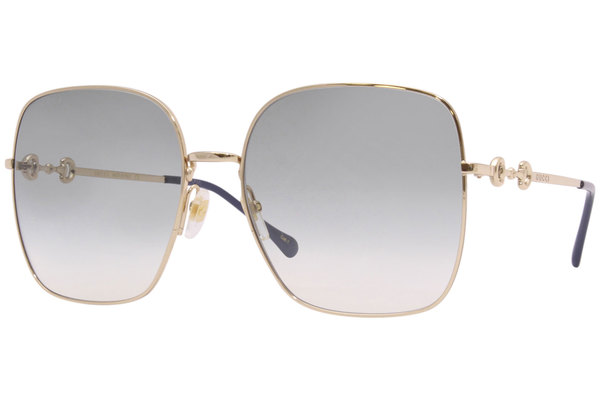 Gucci GG0879S 003 Sunglasses Women's Gold/Green Gradient 61