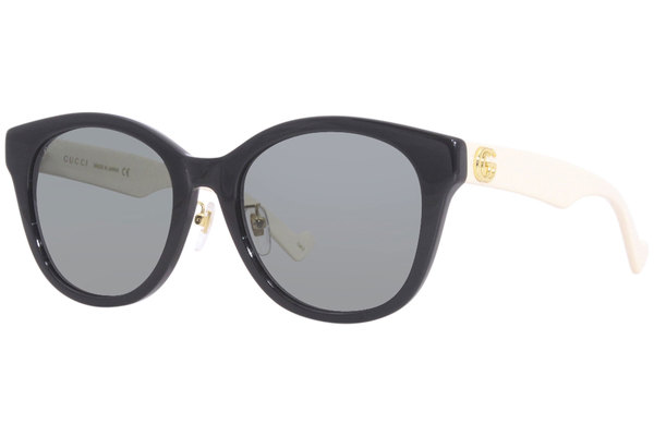 GUCCI サングラス GG1002SK-004 BLACK ユニセックス Gucci GG1002SK 004 Sunglasses Women's Black/White/Grey Round