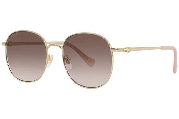 サングラス GUCCI Gucci - GG1142S - 001 gold gold grey G190 GUCCI GG1142S 001 56 GOLD - GOLD - GREY – A Million