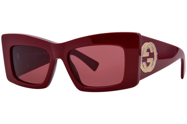 サングラス GUCCI Woman Sunglasses Burgundy GG1842S 005 Gucci GG1842S 005 Sunglasses Women's Burgundy/Red Square