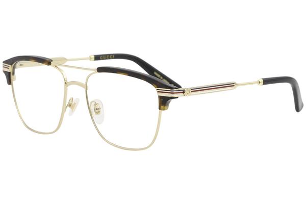 Gucci Eyeglasses GG0241O GG/0241/O 003 Gold Havana Full Rim Optical Frame  54mm 