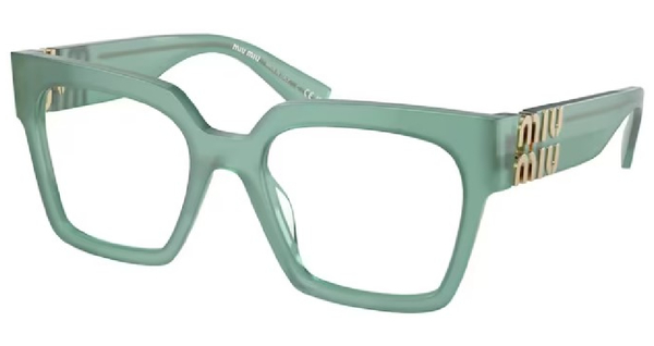 Miu Miu MU-04UV 19L1O1 Eyeglasses Women's Opal Anise Full