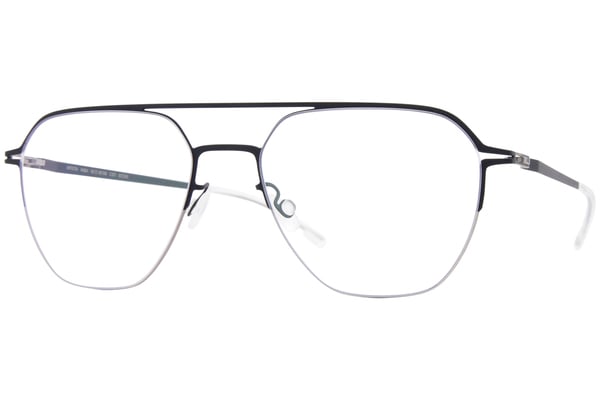 メガネ Mykita Mykita - IMBA - 271 silver indigo Mykita IMBA 271 Eyeglasses Silver/Indigo Semi Rim Pilot 53