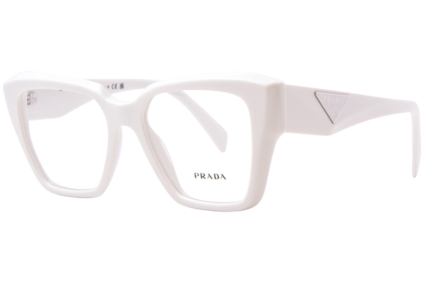 Prada PR 09ZV 1421O1 Eyeglasses Women's White Ivory Full Rim