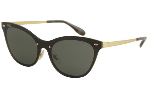 Ray Ban Blaze RB3580N RB 3580 N RayBan 043 71 Gold Cat Eye Sunglasses 43mm