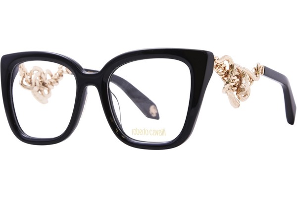 Roberto Cavalli VRC051M 0700 Eyeglasses Women's Shiny Black