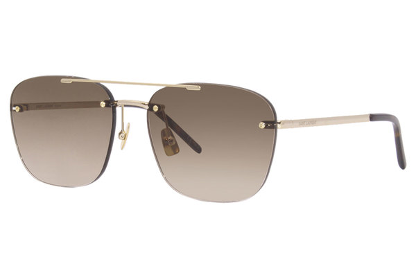  Saint Laurent Rimless SL309 Sunglasses Women's Square Shape 