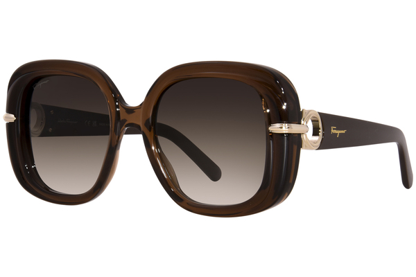 サングラス FERRAGAMO Woman Sunglasses Brown SF1085S DARK Salvatore Ferragamo SF1085S 219 Sunglasses Women's Dark