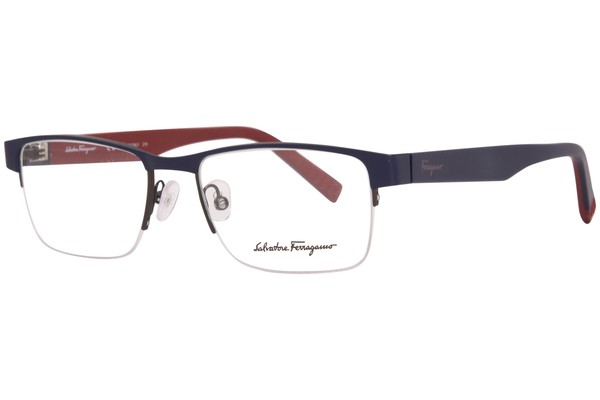 Salvatore Ferragamo SF2186 Eyeglasses Men's Semi Rim