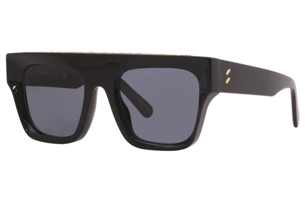 Stella McCartney Sunglasses Women's SC40006I 01A Shiny Black/Solid ...