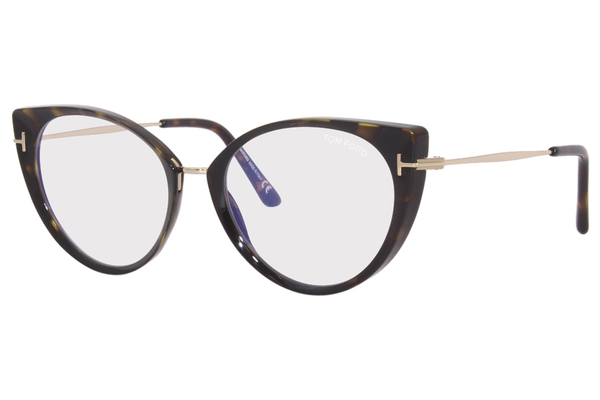 TOM FORD TF5864A-B メガネ Tom Ford TF5815-B 052 Eyeglasses Women's Shiny Dark Havana