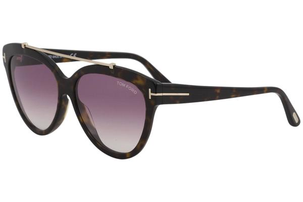 Gentagen mynte tæppe Tom Ford Women's Livia TF518 TF/518 Fashion Pilot Sunglasses | EyeSpecs.com