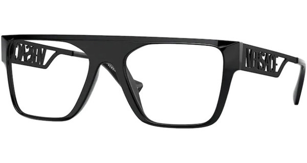 【関税込み】Versace ブラック ラ グレカ トラウザーズ Versace VE3320U GB1 Eyeglasses Black Full Rim Rectangle