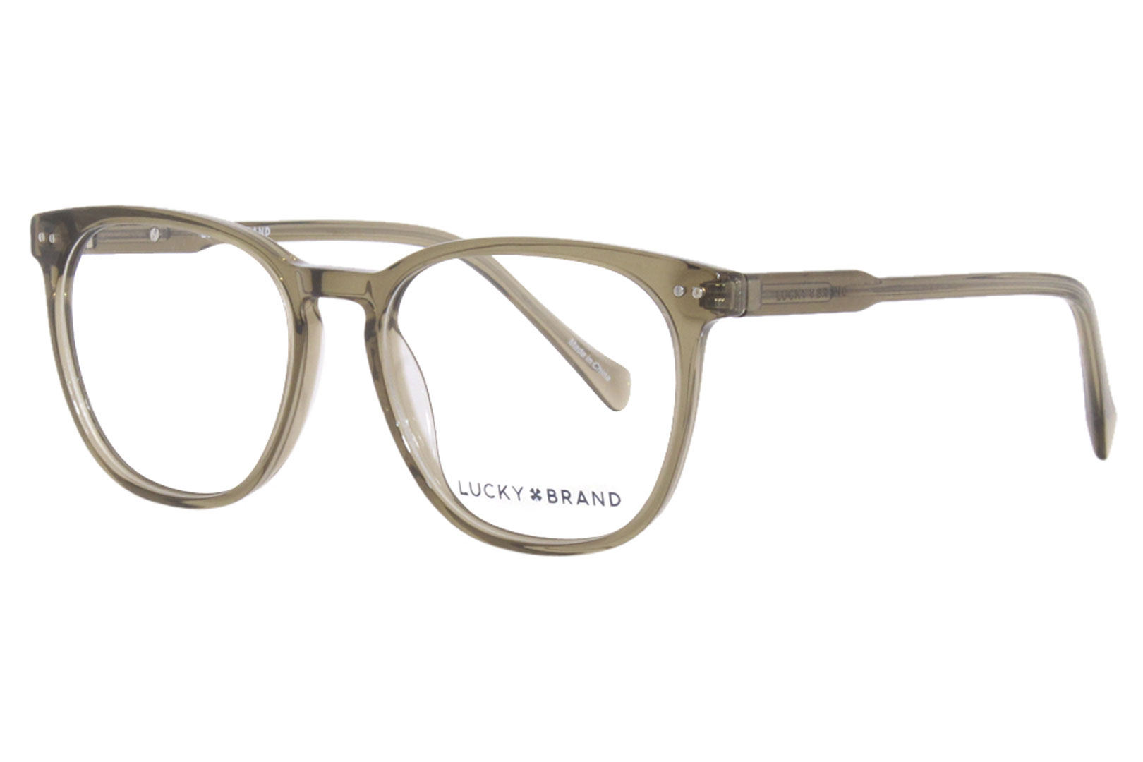 Lucky Brand Eyeglasses Men's D417 Olive Crystal 52-17-145mm