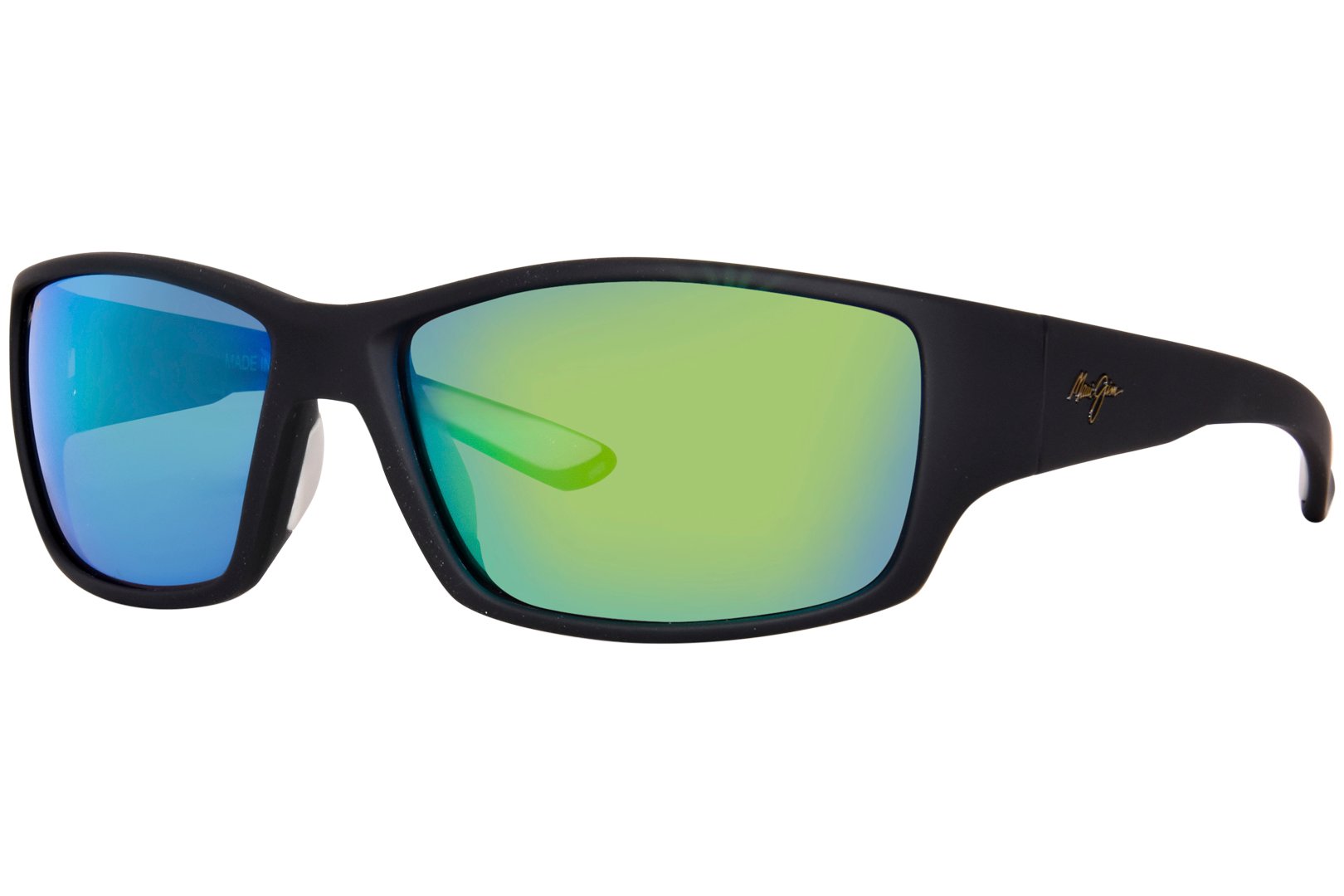 Maui Jim Local Kine MJ810 27M Sunglasses Men s Soft Black Polarized Maui Green