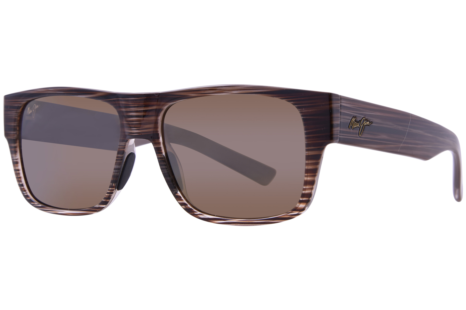 サングラス Maui Jim Maui Jim - KEAHI - hcl keahi brown stripe Maui Jim Polarized Keahi MJ873-10 Sunglasses Brown Stripe