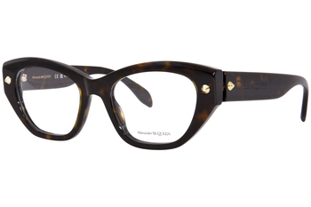 ALEXANDER MCQUEEN 長方形フレムメカネ AM0422O 001 Alexander McQueen™ AM0410O 001 52 Black Eyeglasses