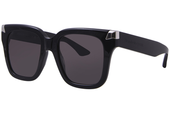 Alexander McQueen AM0347S 001 Sunglasses Women's Black/White