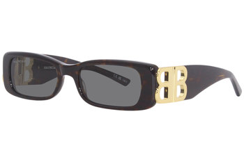 本物保証!  Balenciaga BB0096S 002 Sunglasses Women's Havana/Gold/Green その他