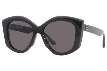Balenciaga BB0126S 001 Sunglasses Women's Black/Grey