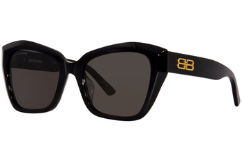 Balenciaga BB0273SA 001 Sunglasses Women's Black/Grey Cat