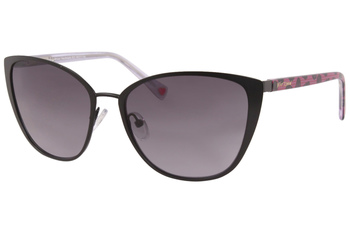 Betsey Johnson Heartbreaker Sunglasses Women's Fashion Cat Eye Shades