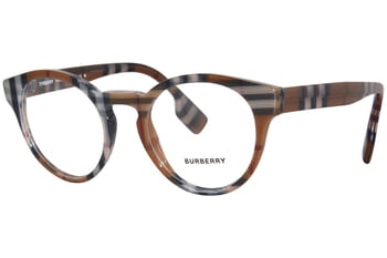 メガネ Burberry GRANT Retro Round Acetate Eyeglasses BE2354 3996 Amazon.com: BURBERRY Eyeglasses BE 2354 3996 Grant Black