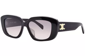 Celine CL40254U 16A Sunglasses Women's Shiny Palladium/Smoke