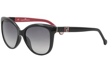 Carolina Herrera SHE658 Sunglasses Matte Red w/Grey Lens 55mm T78M SHE 658