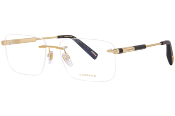 Chopard VCHG18 Eyeglasses Men's Rimless Rectangle Shape
