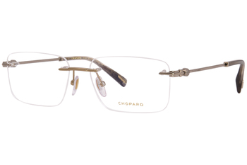 Chopard VCHG39 Eyeglasses Men's Rimless Square Shape
