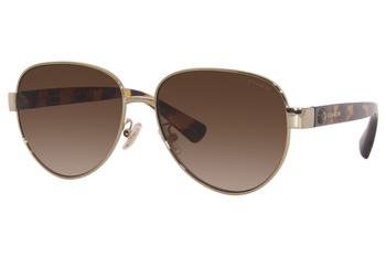 Coach Sunglasses Women's HC7111 900513 Light Gold/Brown