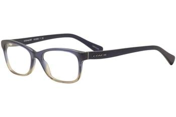 Coach HC6089 Eyeglasses 5474 Blue Beige Glitter Gradient