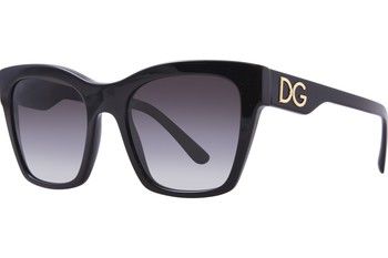 サングラス DOLCE & GABBANA Woman Sunglasses Black 0DG4384 33726G Dolce & Gabbana DG4384 33726G Sunglasses Women's Black/Zebra