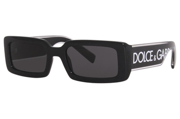 サングラス DOLCE & GABBANA Woman Sunglasses Black DG6197 501/87 NEW DOLCE&GABBANA DG6197 50/87 SQUARE BLACK UNISEX