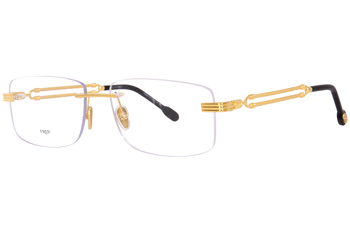 Fred FG50035U Eyeglasses Men's Rimless Rectangle Shape