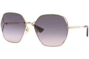 Gucci Sunglasses Women's GG0818SA 006 Gold/Orange Gradient