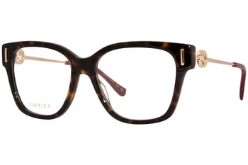 メガネ Gucci Eyewear GG0804O 001 Square Gold Frame Unisex Gucci GG0804O 001 Gold Square Glasses – Online Sale UK