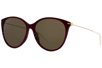 サングラス GUCCI Gucci - GG1268S - 001 black gold grey GUCCI GG1268S 001 Cat Eye Acetate Black Gold Grey 58 mm