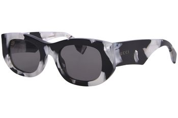 Gucci GG1627S 001 Sunglasses Orange/Brown Cat Eye 51-22-145