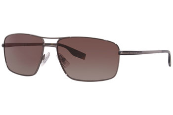 Hugo Boss Sunglasses 0801 YQD 7H Matt Dark Ruthenium Grey Red Mirror Polarized 