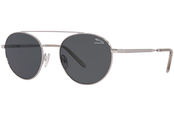 Jaguar 37461 6500 Sunglasses Men's Black/Blue Round Shape 53
