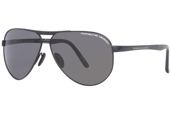 Porsche Design P8606B Matt Silver Brown Sunglasses 