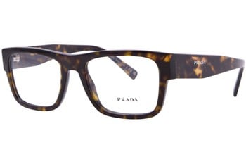 Prada PR-15YV 1AB1O1 Eyeglasses Men's Black Full Rim