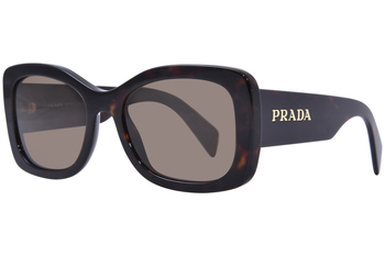 Prada PR A08SF 12O50C Sunglasses Women's Mahogany Brown