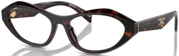 Prada PR A21V 16K1O1 Eyeglasses Women's Black Full Rim 53-16