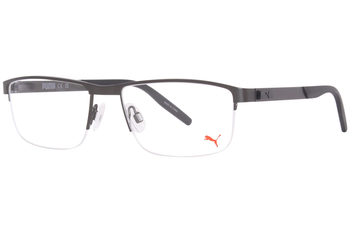 Puma PU0255O Eyeglasses Men's Semi Rim Rectangle Shape
