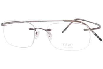 Pure Airlock Element 203 Eyeglasses Rimless Square Shape