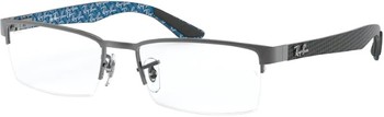 Ray Ban RX8412 Eyeglasses Full Rim Rectangle Shape