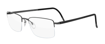 Silhouette Illusion-Nylor 5457 Eyeglasses Men's Semi Rim Square Shape